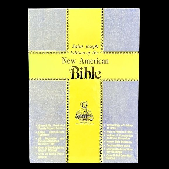 Catholic Bible St Joseph Edition New American in Box Medium Size 1992 White - Picture 1 of 16